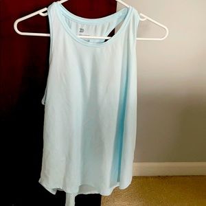 Light blue workout tank